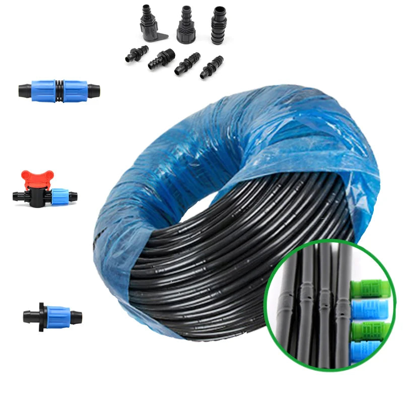 Factory Farm Drip Irrigation System Pipe 16mm Drip Line Drip Hose with Cylindrical Dripper