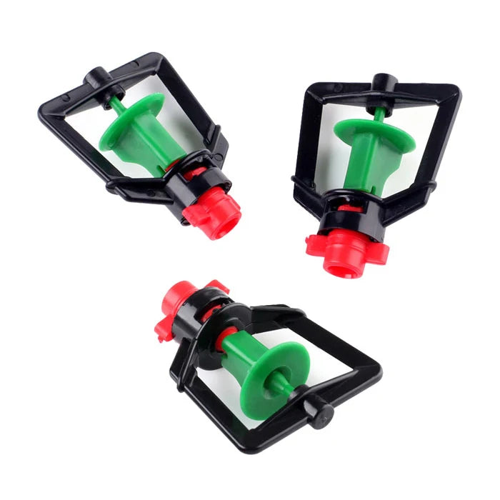Outdoor Garden Sprinkler Nozzles Head Durable Plastic and POM Material for Greenhouse Home & Water Hose Irrigation