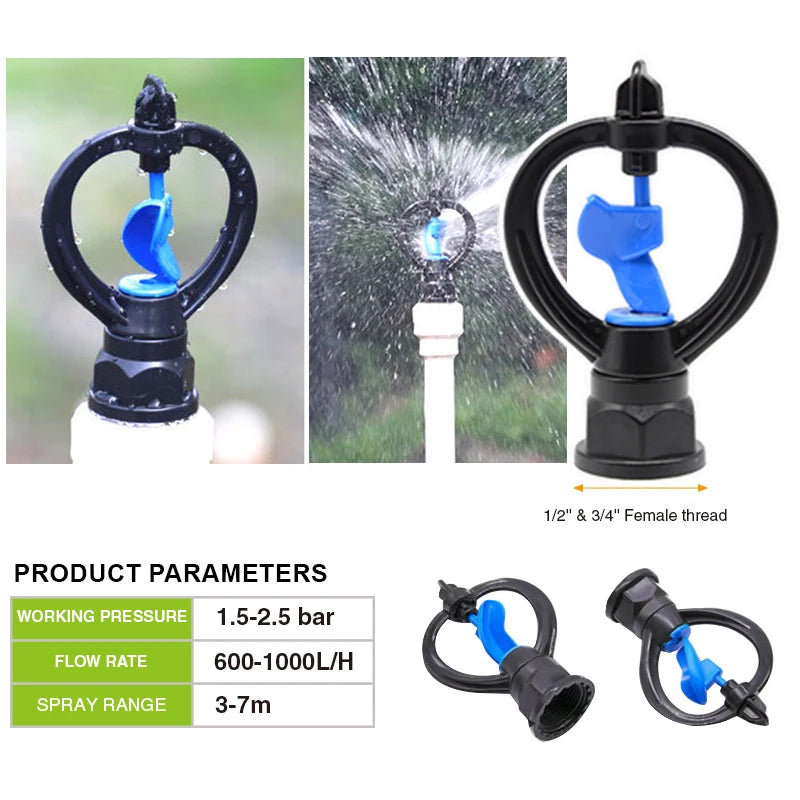 Agricultural Sprinkler Irrigation System Micro Sprinkler Jet Fiber Scaffold Irrigation Rotating Sprinklers