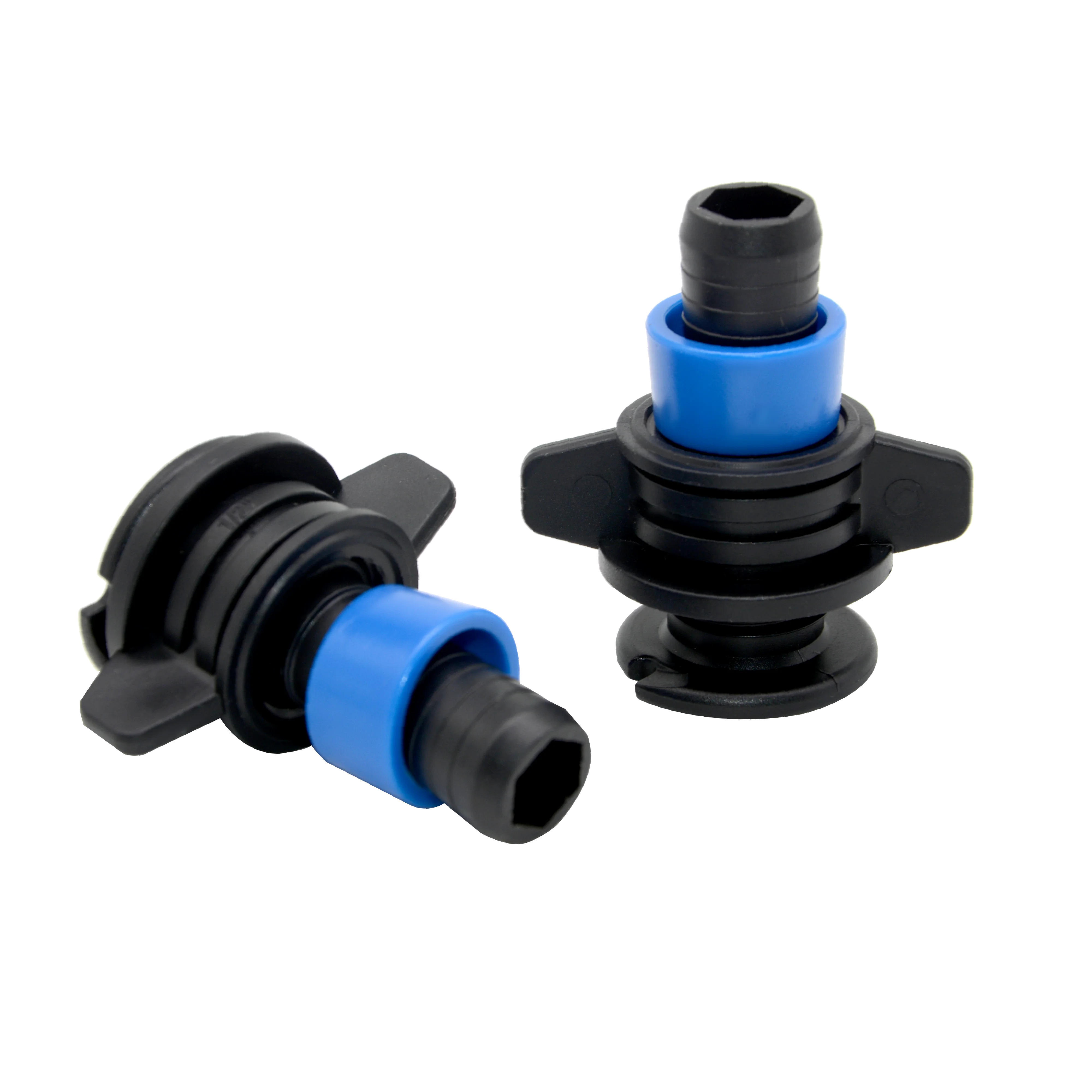 Plastic Drip Irrigation Fittings Fast Ring Coupling Tee Drip Tape Accesstorise Dirty Water Flush Valve for Water Hose Use
