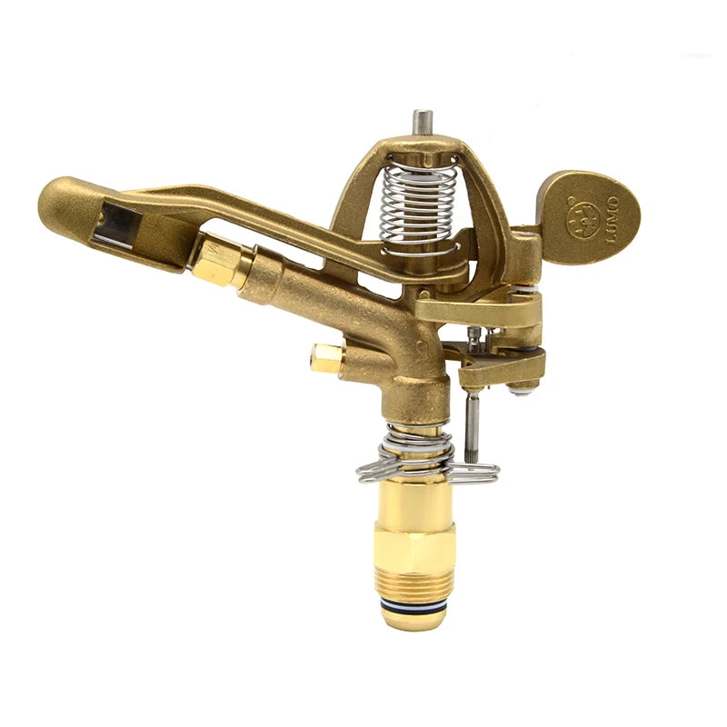 1/2 Inch Male Thread Brass 360 Gear Drive Lawn Garden Farm Irrigation Rotating Adjustable Sprinkler Head