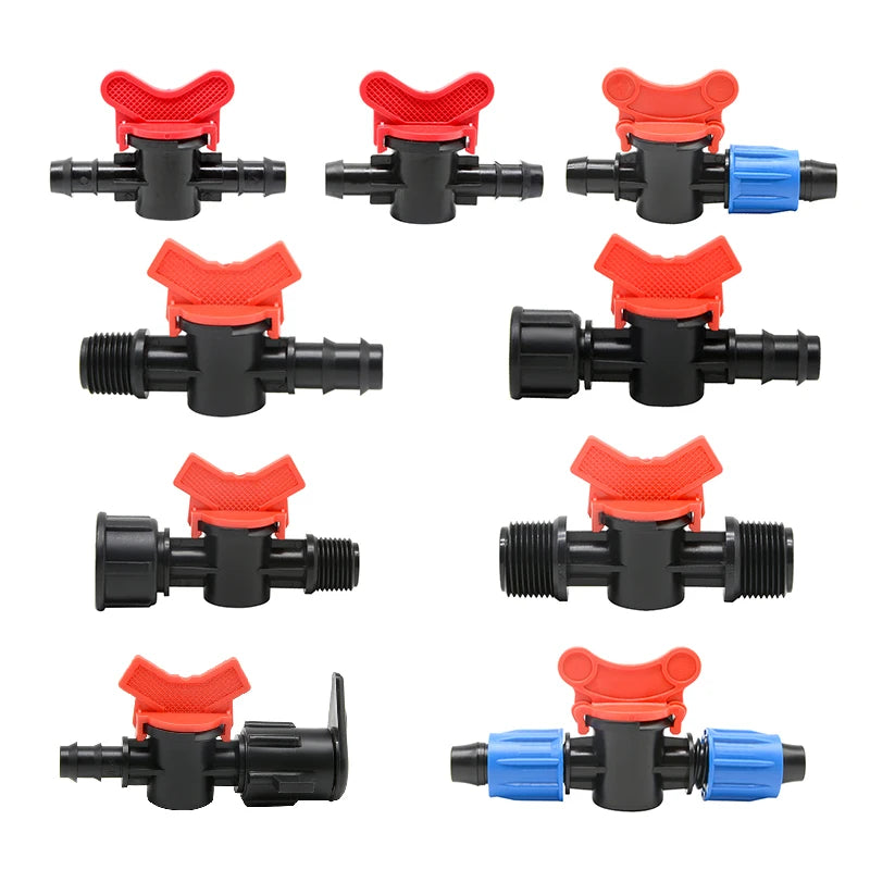Agriculture Irrigation System Drip Irrigation Pipe Barbed Valve Accessories Drip Tape Fittings Offtake Valve De1/2"*16