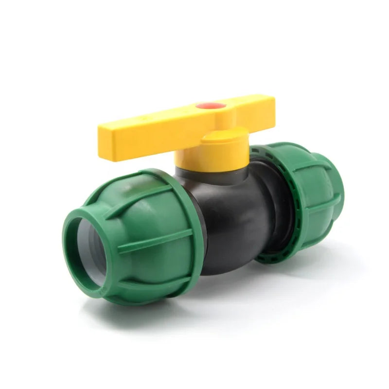 Double Union Brass Ball Valve PP HDPE Plastic Ball Valves for Water Supply and Irrigation