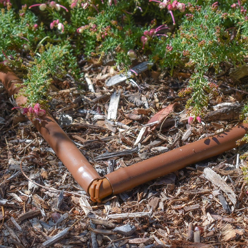 Garden Irrigation System Brown Barbed Connector Elbow 90 Degree Fittings 1/2 Inch 17mm Drip Hose
