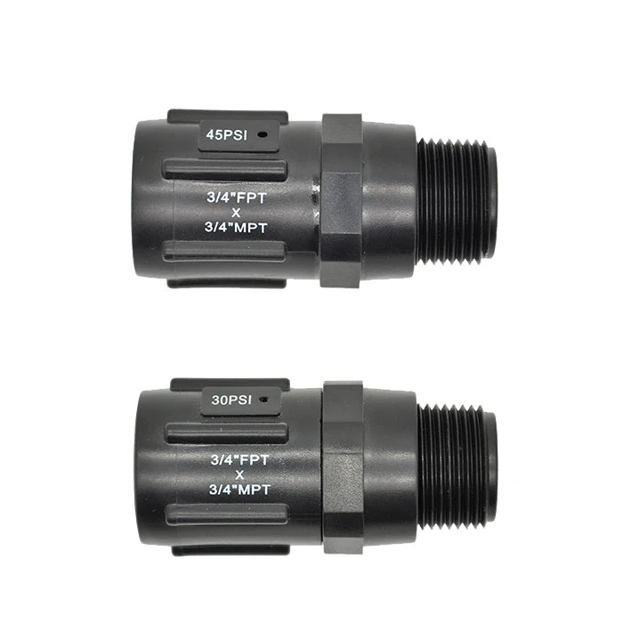 3/4 Female Thread Low Flow Water Pressure Reducing Valve Plastic PP for Farm Garden Greenhouse Water Hose Drip Irrigation System