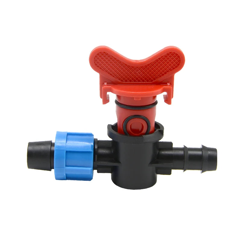 Small Shut Off Mini Valve Thin Wall Drip Line Drip Irrigation System PE Pipe Fitting for Garden Farm Watering Control