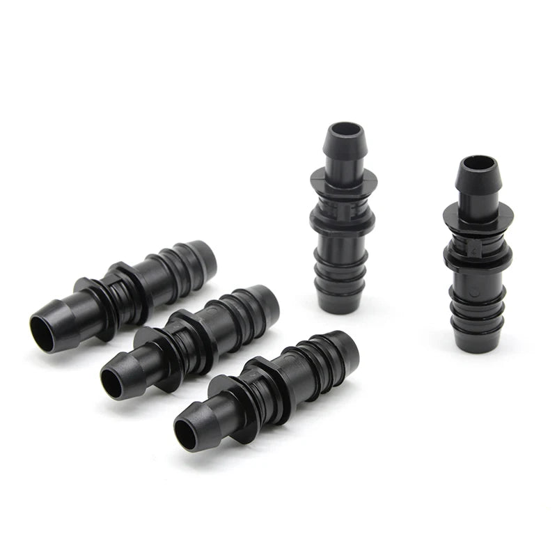 Drip Irrigation Line System Connectors Fittings Plastic Greenhouse Water Hose Garden Irrigation Home Drip Line Drip Line