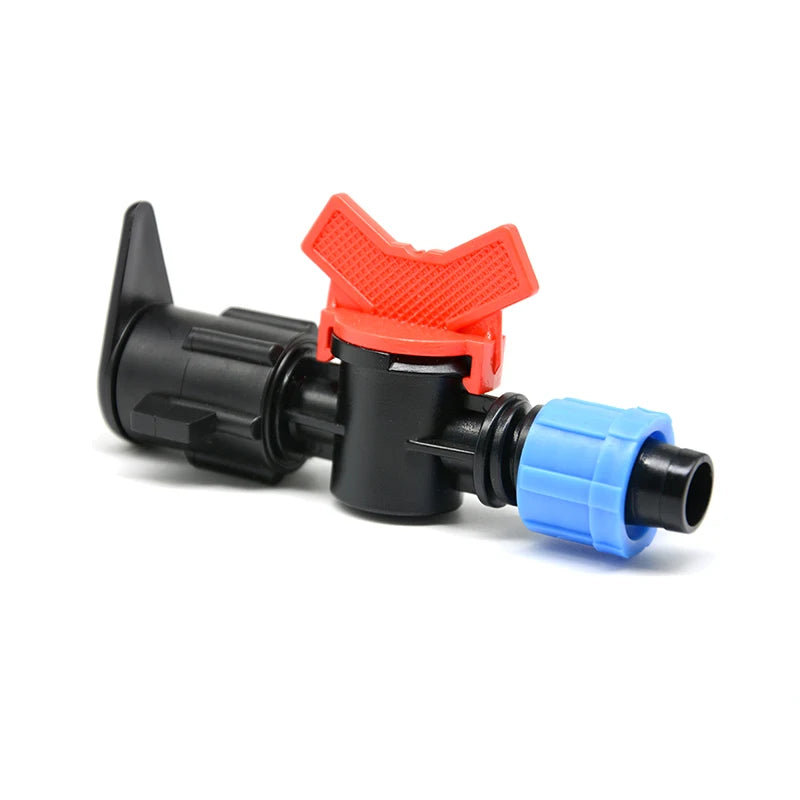 Farm Garden Plastic Drip Tape Connector Valve Drip Irrigation System Drip Mini Valve