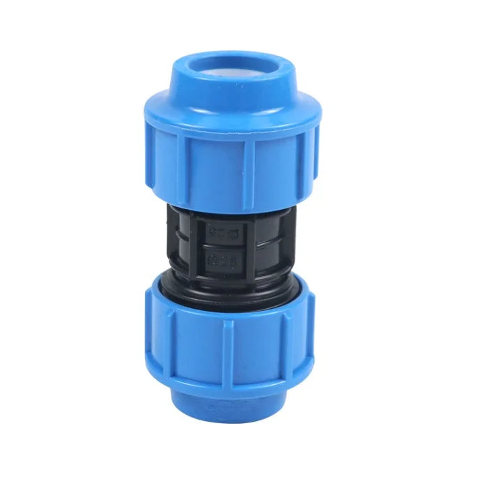 HDPE PP Compression Fittings Quick Push Fit Connector pp Compression Coupling for Drip Tapes Pipes