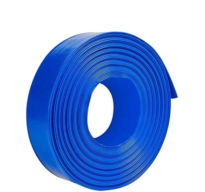 Blue PVC Layflat Discharge Hose 2Inch 3Inch 4 Inch PVC Lay Flat Water Hose