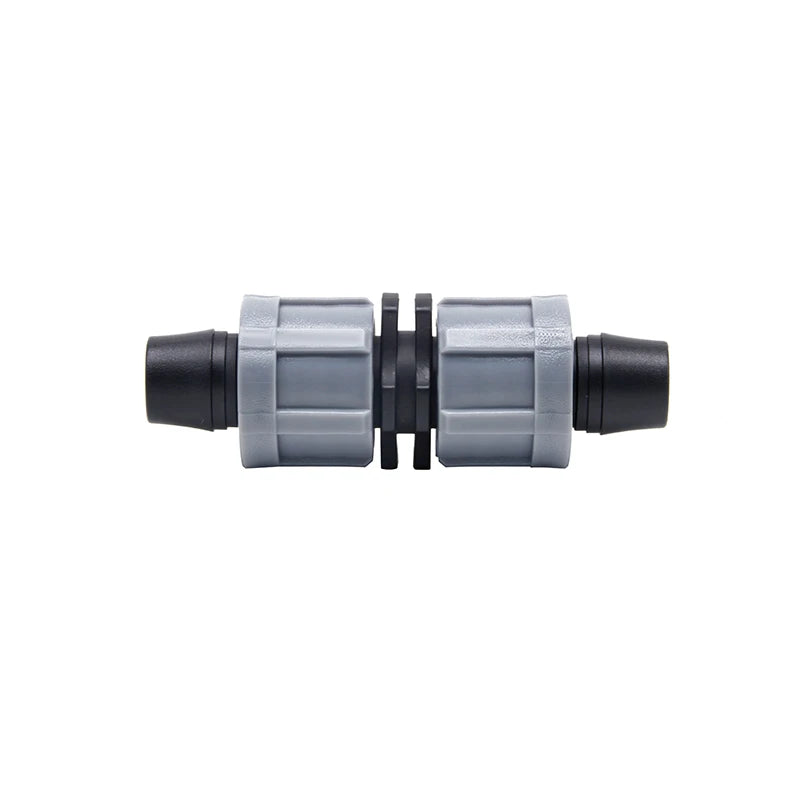 Drip Irrigation Grey Color Drip Irrigation Pipe Fittings De16mm Lock Coupling for PE Pipe