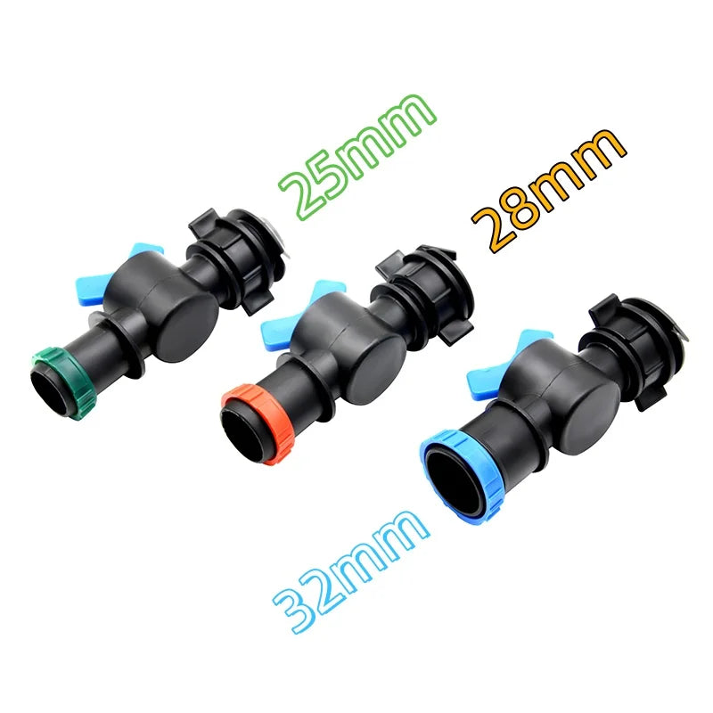 Plentirain 25-63mm Plastic Rain Hose Pipe Fittings Drip Irrigation Lock Ring Connector for Rain Pipes