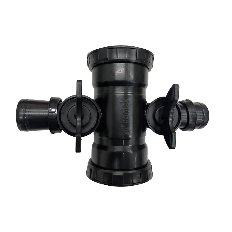 High Pressure Plastic PVC Pipe Fitting Reducer Cross 75mm 40mm Black for Plumbing Irrigation Plentirain Brand Water Drainage