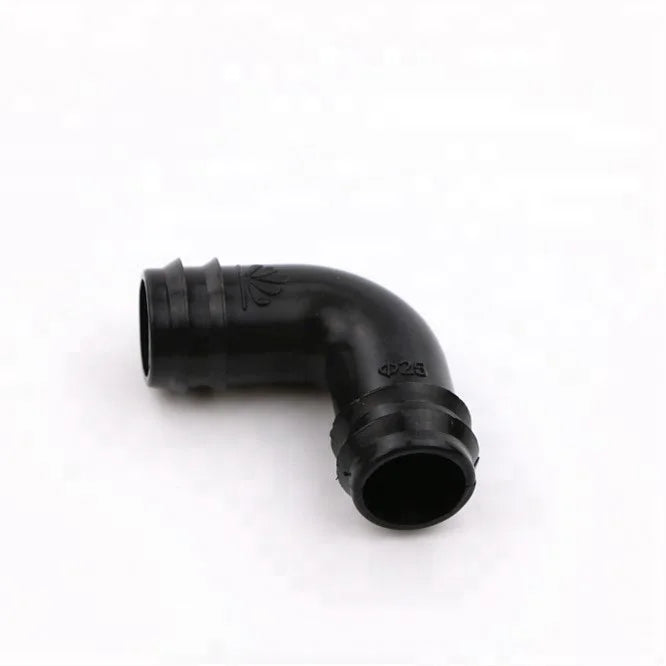 管道用优质滴灌塑料90度倒钩弯头胶带连接器