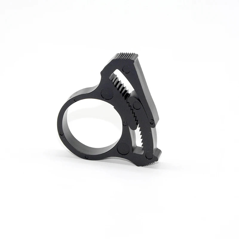 Plastic Irrigation Pipe Clamp Toothed Jaw Plastic Ratchet Plastic Clip