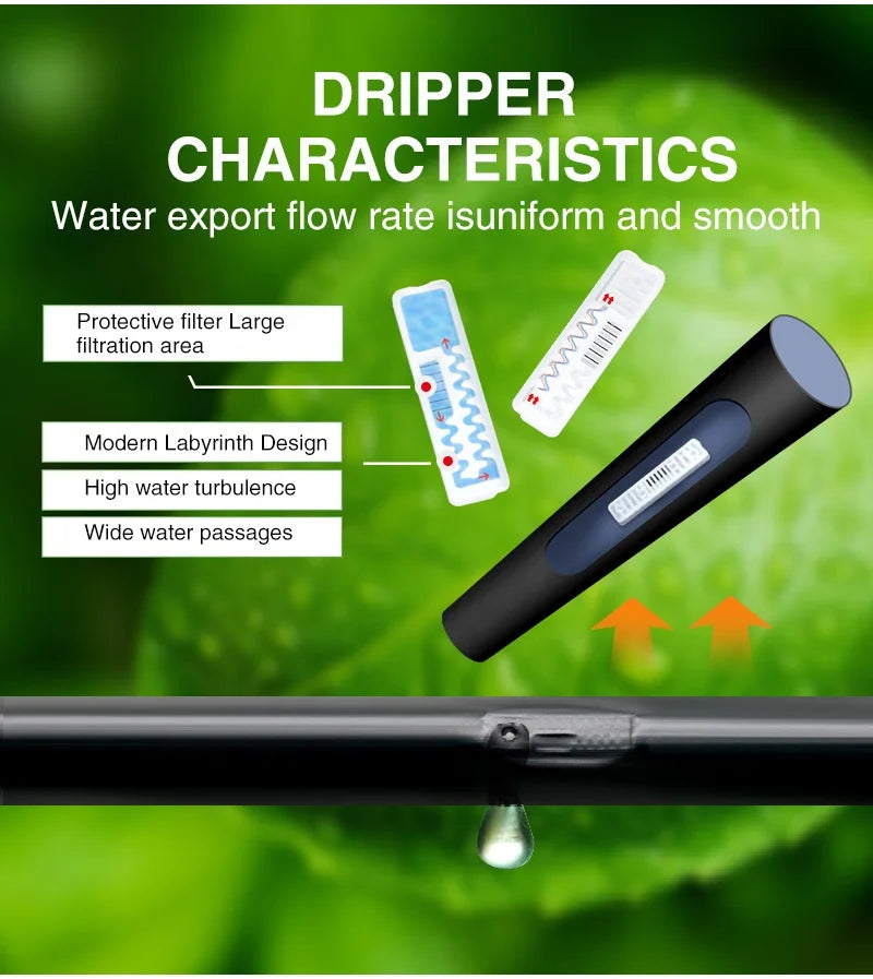 16mm Labyrinth Drip Tape 1000 Meters for Large Agricultural Greenhouse Water Hose Garden Irrigation Systems