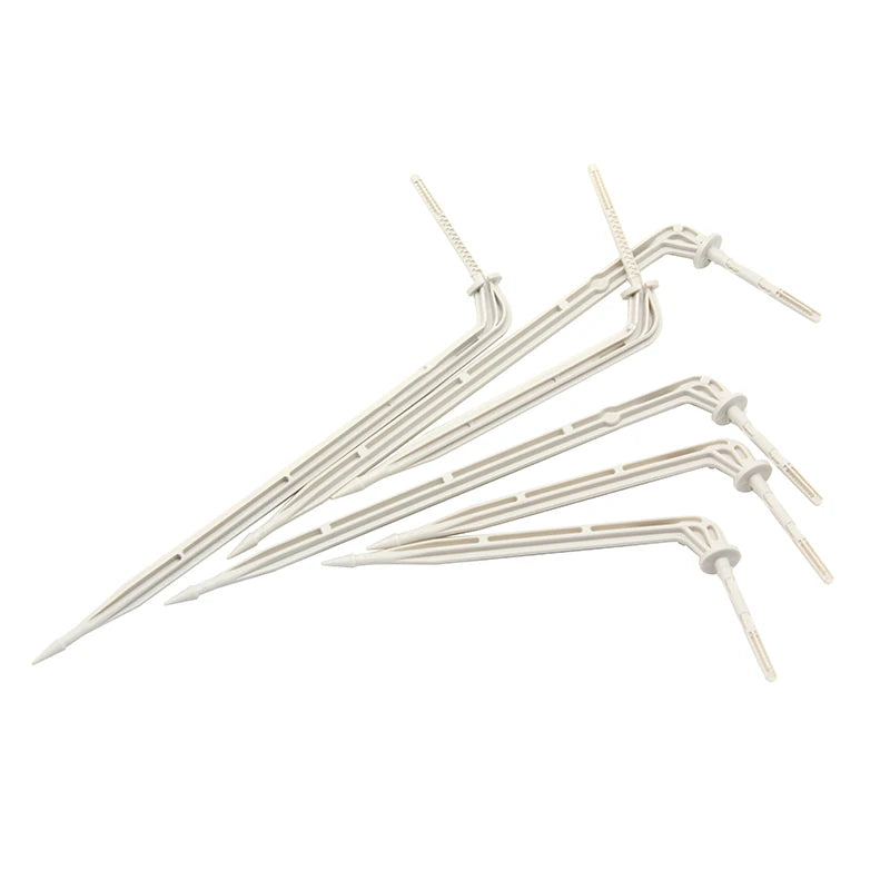 Plentirain Short Bend Arrow Dripper Barbed Connector Black PE Hose Drip Irrigation Kit Vegetable Flower Pot Garden Watering