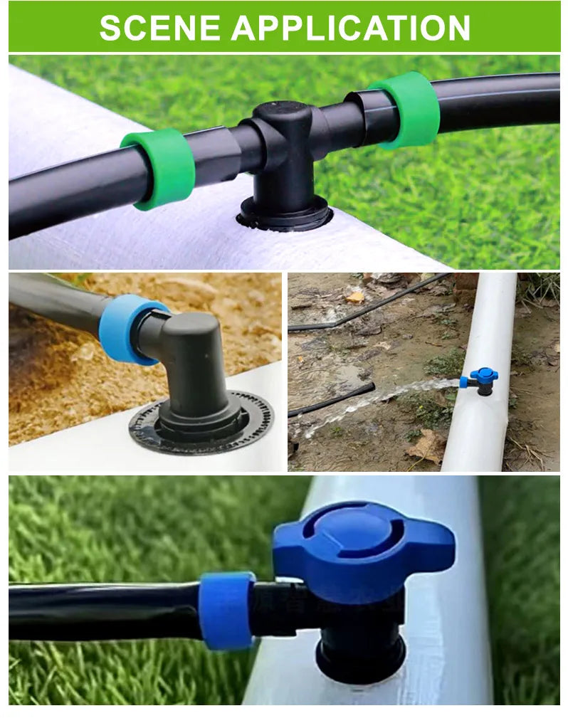 Harmony PE Layflat Hose with Pre-holed Holes 0.6bar Pressure Recyclable Drip Irrigation System for Agricultural Garden Watering
