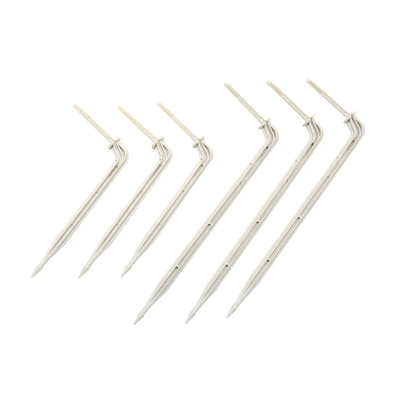 Plentirain Short Bend Arrow Dripper Barbed Connector Black PE Hose Drip Irrigation Kit Vegetable Flower Pot Garden Watering