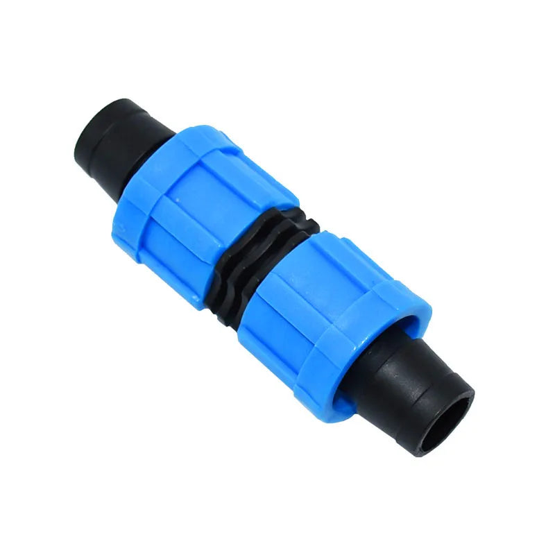 Drip Irrigation Tape Accessories Agricultural Lock Coupling for 16 mm Drip Tape