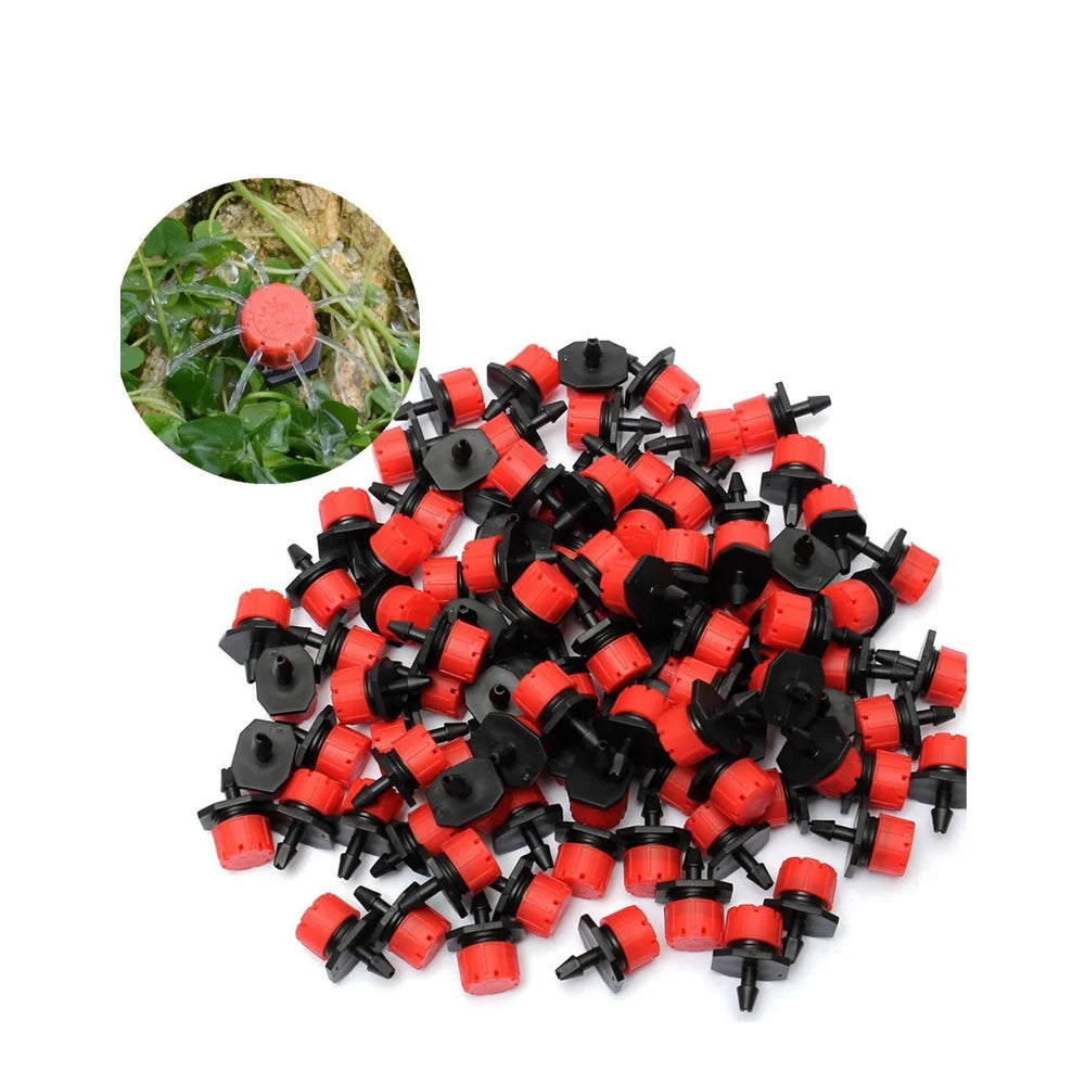 Greenhose Self-Regulating Adjustable Dripper Online Automatic Tree Irrigation System with Red Dripper