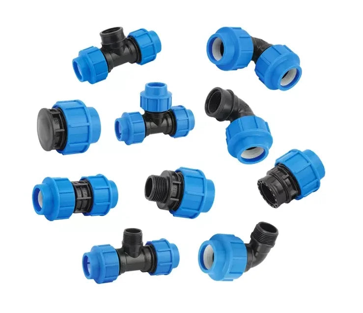 DN20-110 Hdpe Pipe Compression Fittings Irrigation Drip Pipe pp Compression Fitting End Plug