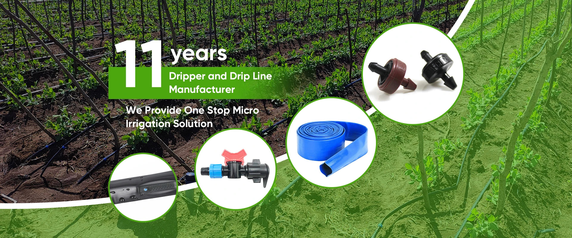 UV Resistant 16mm Drip Tape 0.8L/H Emitters Plastic Garden Irrigation Greenhouse Water Hose for Farm Home Connect Application