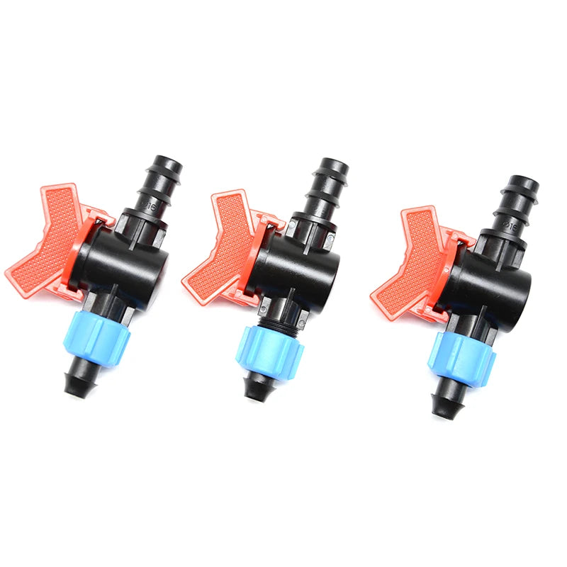 Farm Garden Plastic Drip Tape Connector Valve Drip Irrigation System Drip Mini Valve