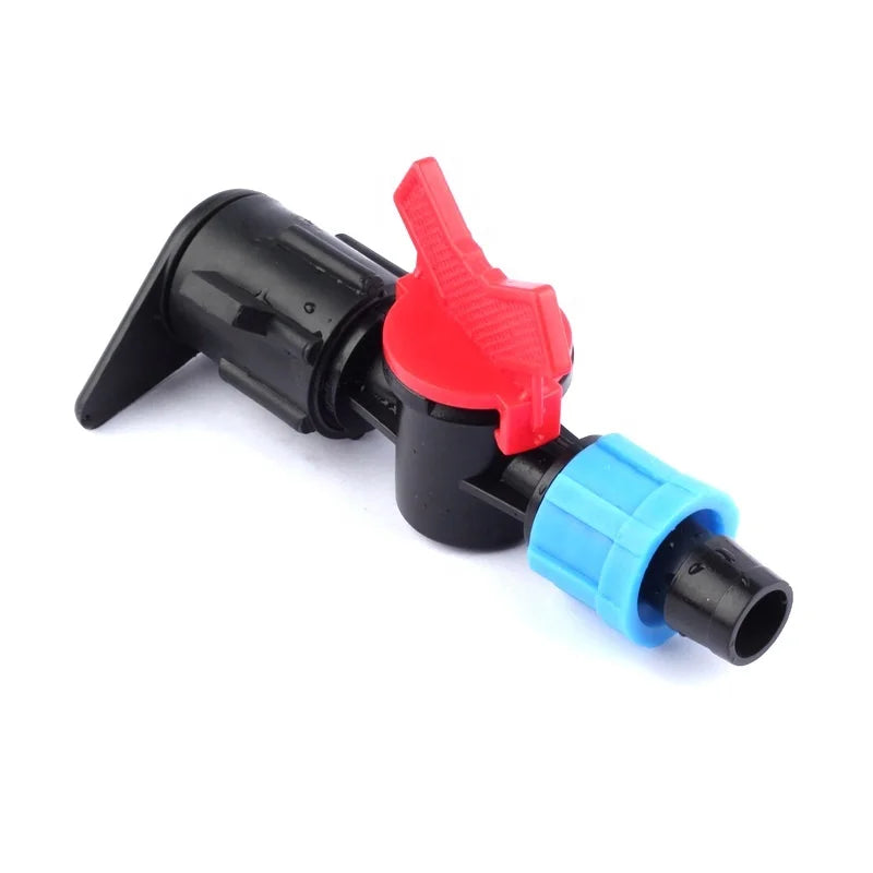 Agriculture Drip Irrigation Tape Fitting Plastic Dn17 Tape Valve Lock for Layflat Hose