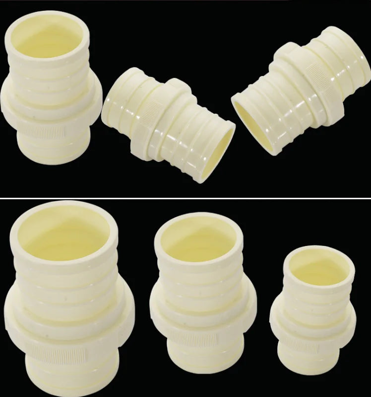 ABS Connector Plastic Coupling Fitting for Lay Flat Irrigation Water Hose Coupling Pipe Accessory
