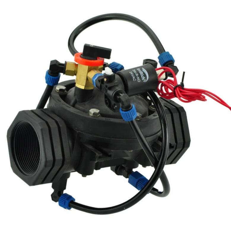 Plentirain 2 Inch Plastic Solenoid Water Valves for Irrigation or Sprinkler System