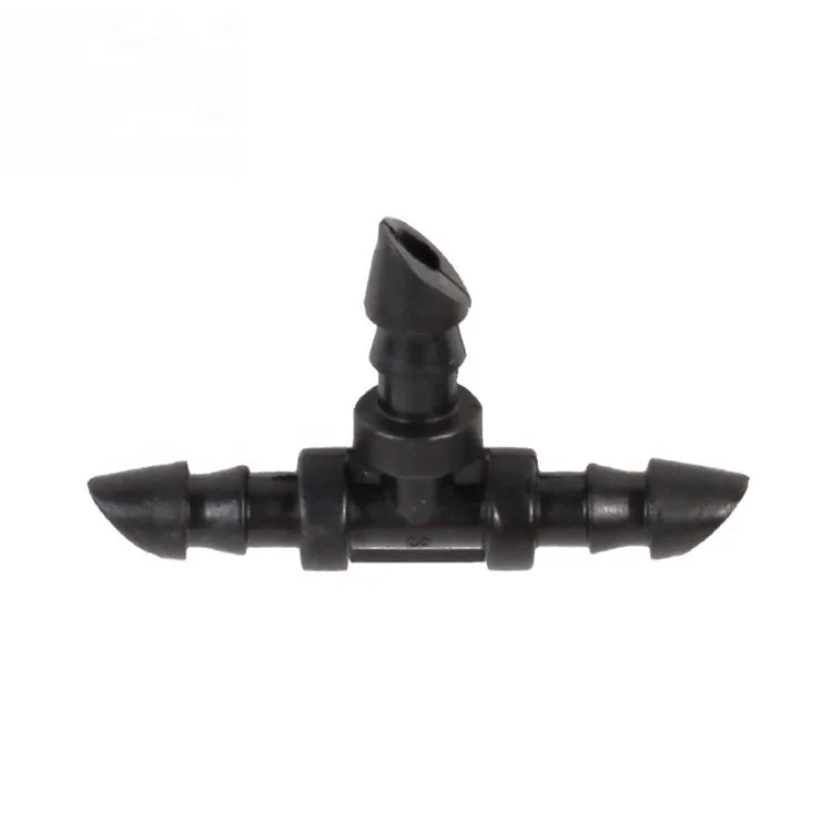 4/7mm Straight Elbow Cross Tee Barbed Hose Connector Garden Micro Drip Irrigation System Micro Sprinkler Accessory
