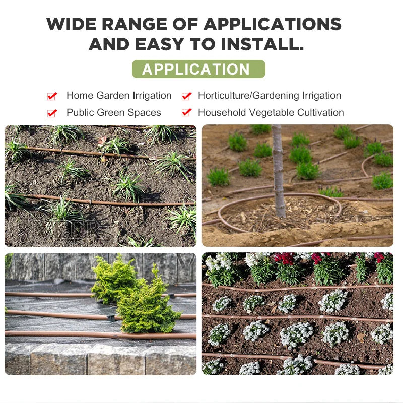 Drip Irrigation System Fittings  Kit Connector Tee Elbow Cross Barbed Threaded Plastic 17mm 1/2 Inch Garden Greenhouse