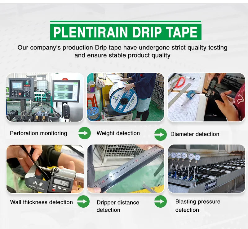 Plentirian Irrigation Kit Watering Emitter Drip Tape Irrigation Drip Tape Drip Lay Flat Hose