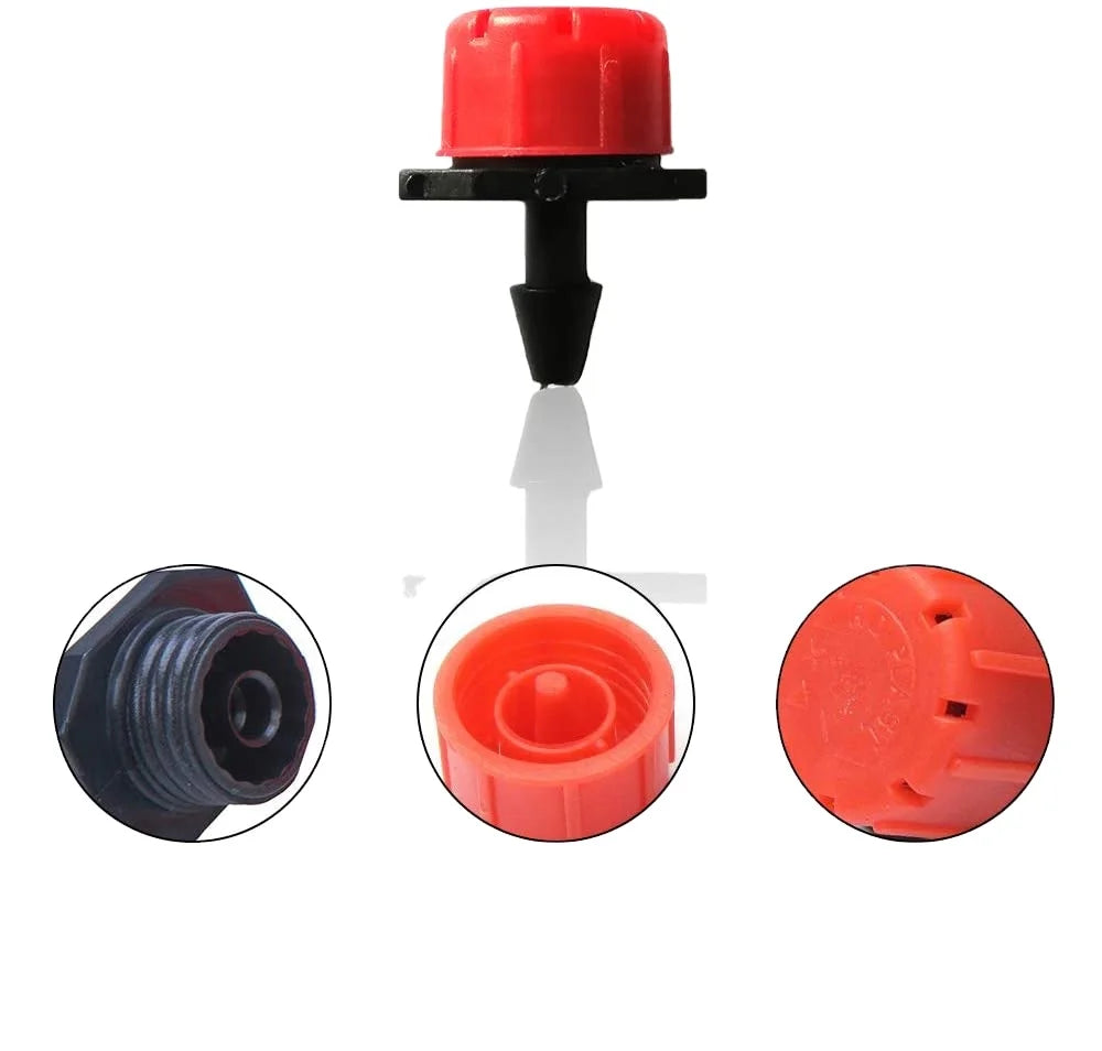 8 Hole Plastic Irrigation Adjustable Dripper Drip Irrigation System Garden Agriculture Water Dripper