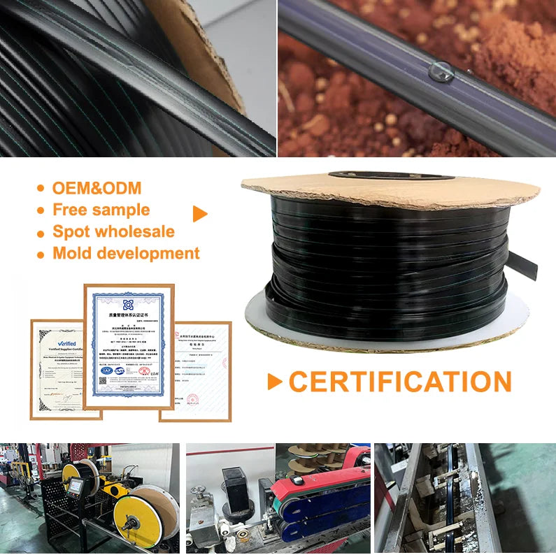 Agricultural 1 Hectare Plastic T-Tape Drip Tape Irrigation Continuous Drip Emitter