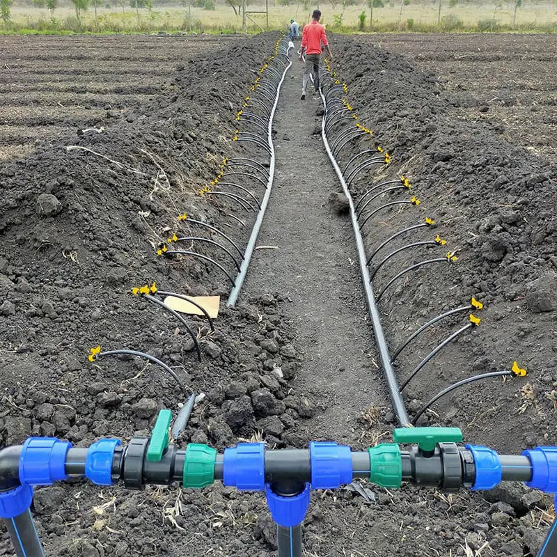 16mm Plastic Double Holes Drip Irrigation Tape for Garden & Water Hose Yield Increasing & Water Saving Patch Irrigation Tape