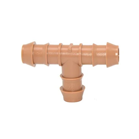 Barbed T 3 Way Connectors for 1/2 Inch Garden Irrigation Tubing