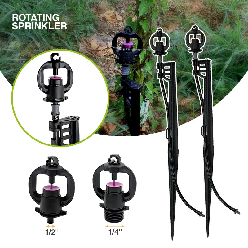 Plentirain Brand Micro Sprinkler Irrigation System Garden Watering Sprinkler Nozzles Set Garden Irrigation for Agricultural