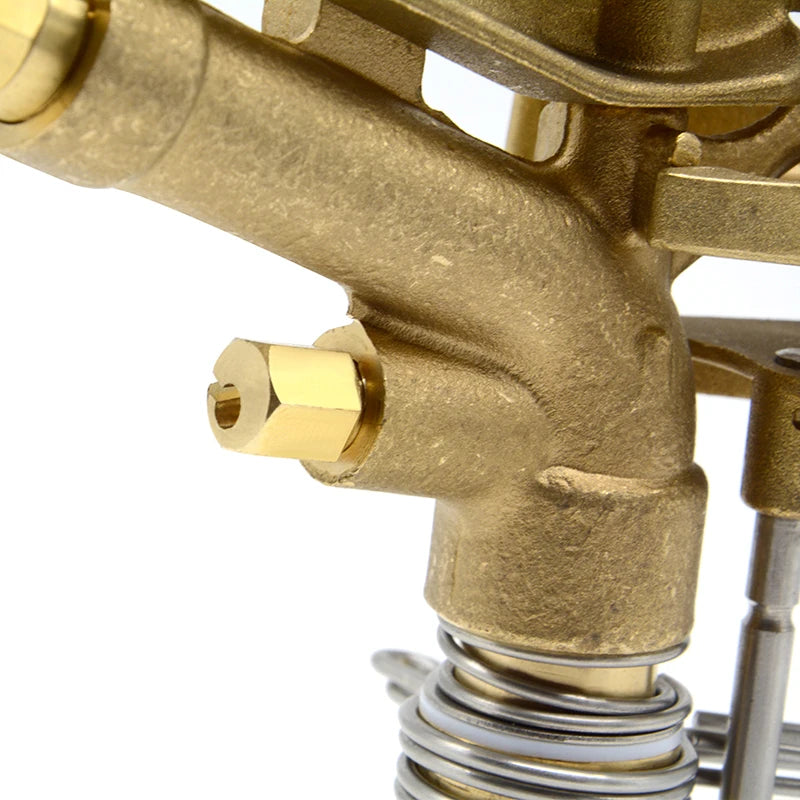 1/2 Inch Male Thread Brass 360 Gear Drive Lawn Garden Farm Irrigation Rotating Adjustable Sprinkler Head