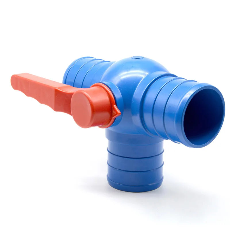Farm Agricultural Irrigation Plastic Three Way Tee Ball Valve Layflat Hose Fittings Reducing Connector