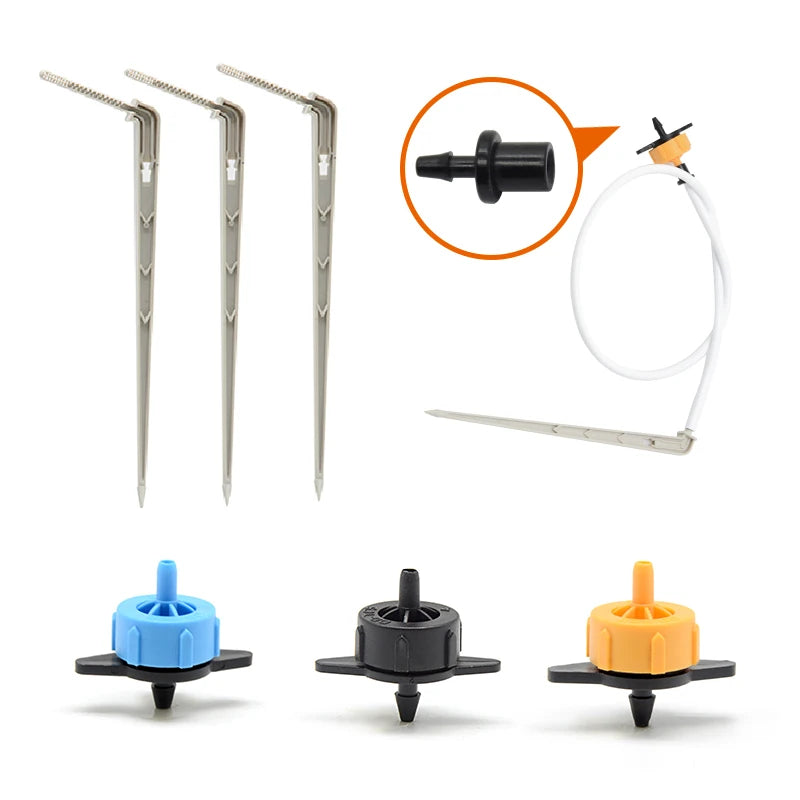 Online Dripper for Agricultural Greenhouse Irrigation Plastic Drip Irrigation Tools for Water Hose Garden for Garden