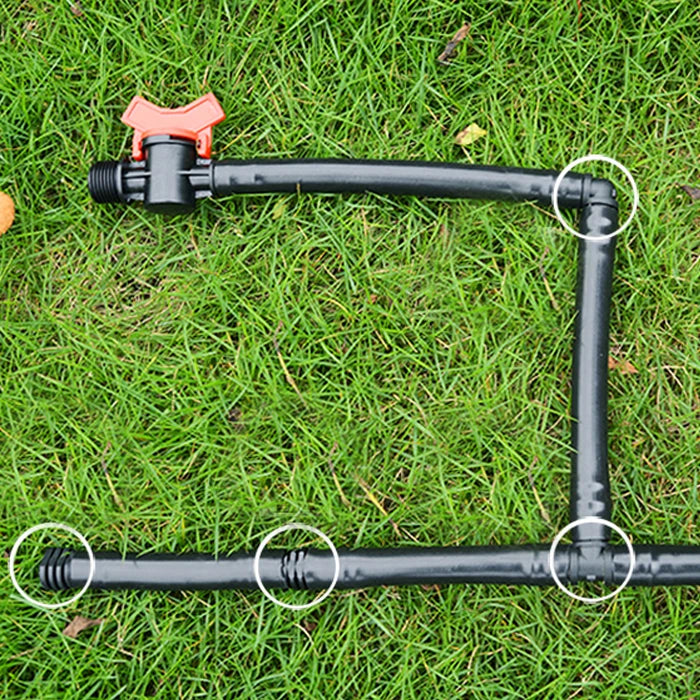 Plastic Barbed Tee Irrigation Black Poly Pipe Fittings Connector for Greenhouse
