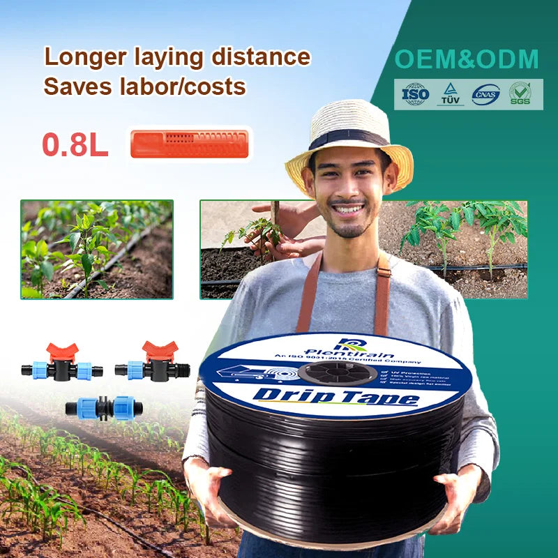 Plastic Drip Irrigation Tape 22mm for Greenhouse and Garden Irrigation Water Hose Compatible