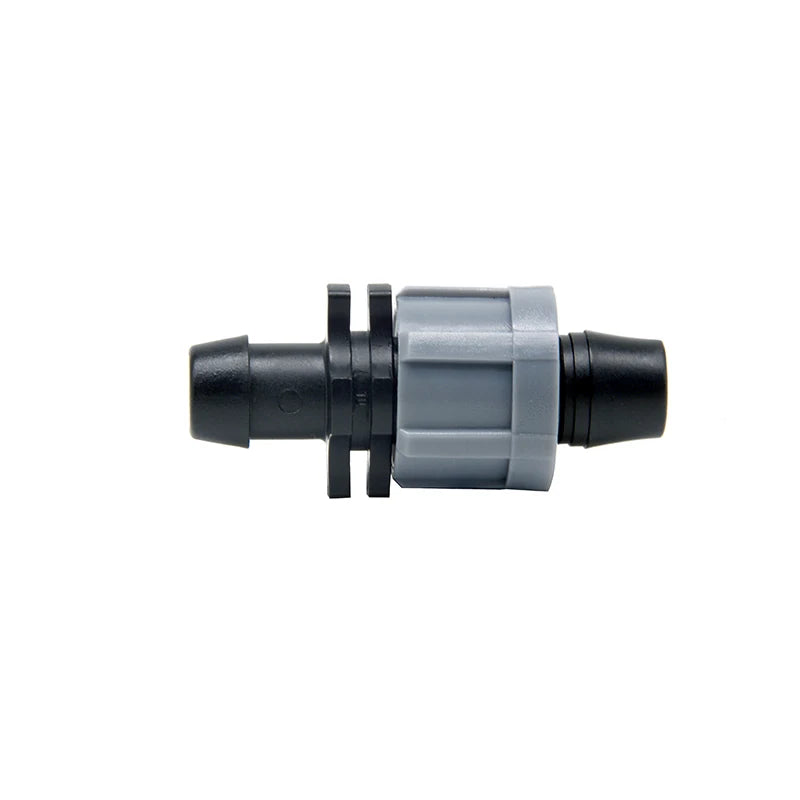 Drip Irrigation Grey Color Drip Irrigation Pipe Fittings De16mm Lock Coupling for PE Pipe
