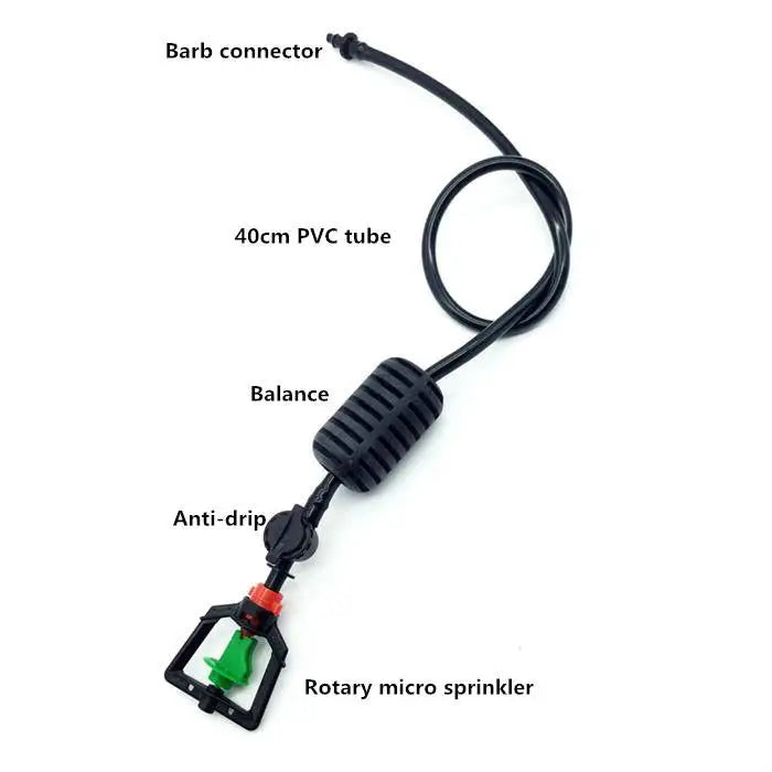 Outdoor Garden Sprinkler Nozzles Head Durable Plastic and POM Material for Greenhouse Home & Water Hose Irrigation