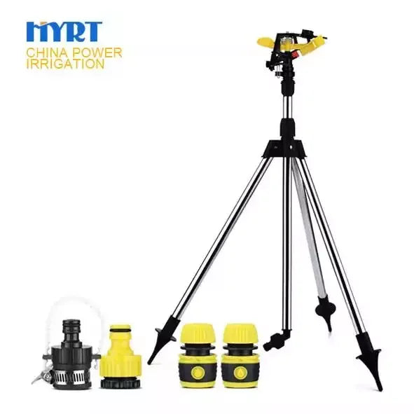 用于花园和农业灌溉系统的360度水冲击洒水3/4 “和1/2” 塑料枪