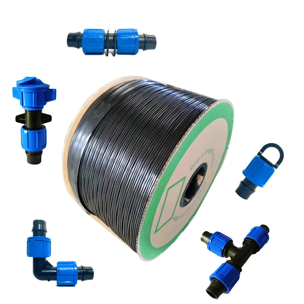 Drip Irrigation System Drip Line Supplier 60 cm Spacing  Drip Irrigation Tape 22mm Flat Emitter for Greenhouse