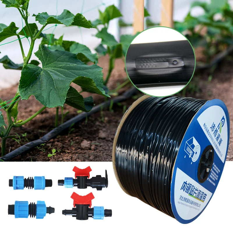 OEM Plastic 1 Hectare Farm System China 16mm Agriculture Drip Irrigation Tape HDPE/LDPE Material Flat 10 cm Home Water Rolls