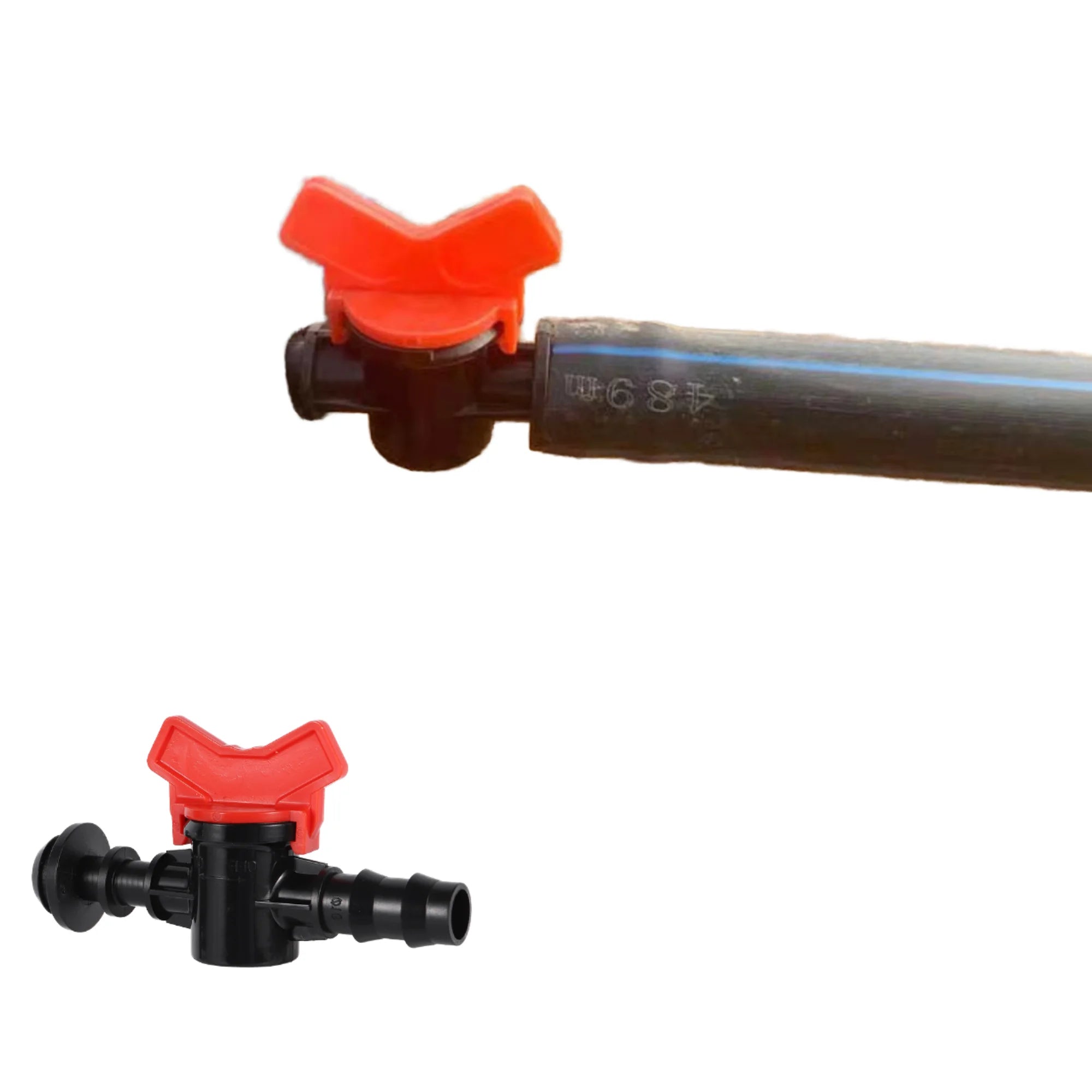 16/20mm Plastic Drip Irrigation Pipe Valve Quick Connector Barb for Greenhouse Garden Agriculture Irrigation Flow Control